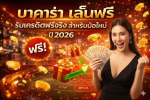 บาคาร่า เล่นฟรี รับเครดิตฟรีจริง สำหรับมือใหม่ เว็บตรง 2026