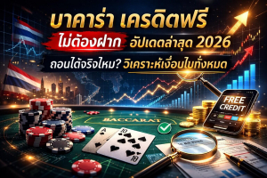 รีวิวโปรโมชั่น บาคาร่า เครดิตฟรีไม่ต้องฝาก แบบข่าวพิเศษ 2026