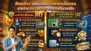 เปรียบเทียบบาคาร่าบล็อกเชน JILI vs DG คาสิโนสด 2026